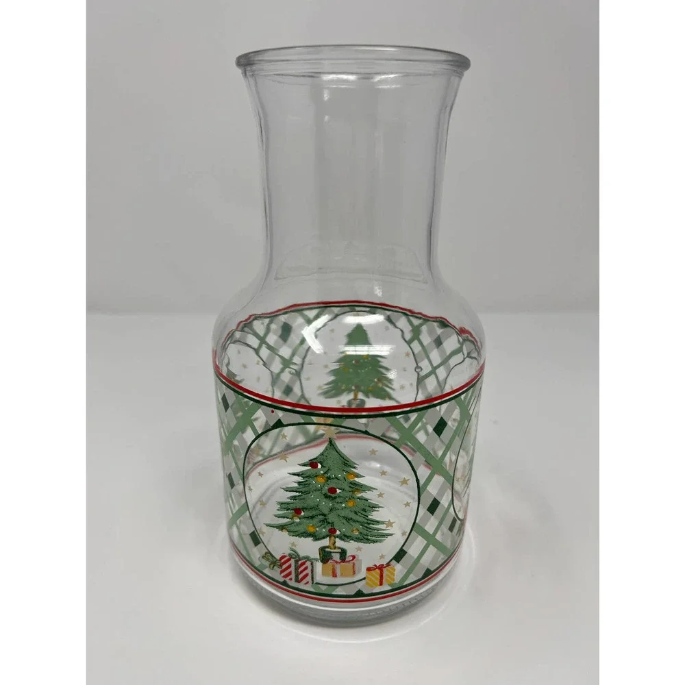 KIG Indonesia Christmas Tree Carafe Juice Pitcher 9